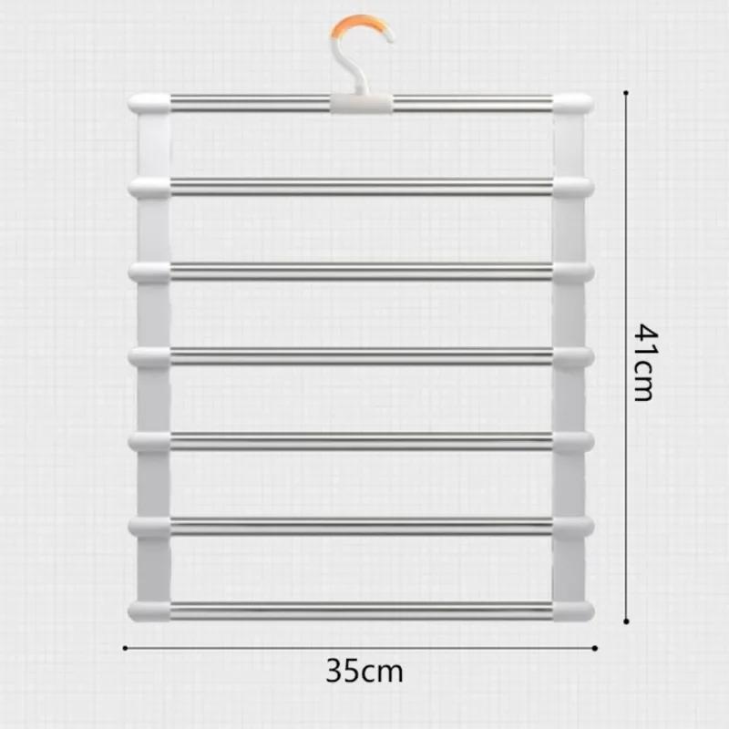 

Складная вешалка для брюк, многослойная вешалка для брюк, экономящая место, вешалка для брюк в доме, складная вешалка для хранения в шкафу Simplicity