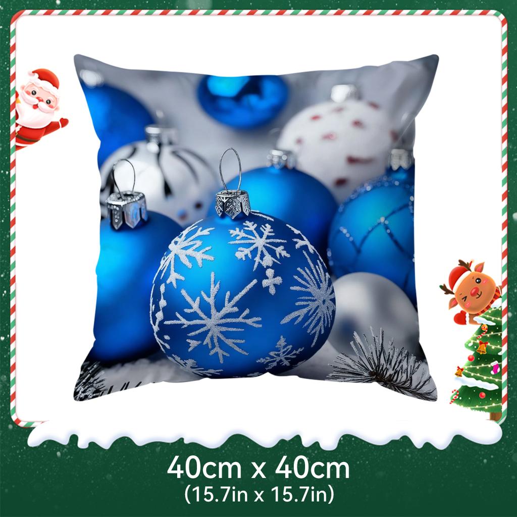 Christmas Decorations Pillowcase Bedroom Sofa Cushion Cover 100% Polyester Living Room Cushion Pillowcase Home Decor