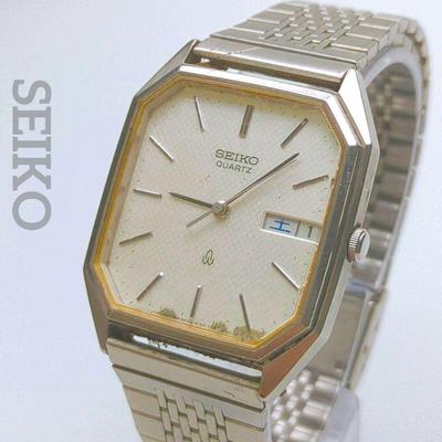 Used Working Item SEIKO Octagon Men's Day-Date 80s Vintage Old 903