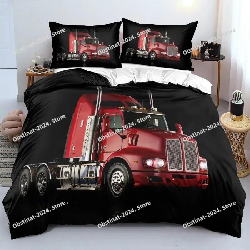 Truck Kenworth 3D Printed Duvet Cover Pillowcase Bedding Set Twin Full King For Kids Adults Bedroom