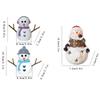 1Pc Christmas Resin Snowman Decorative Ornament, Christmas Decoration, Holiday Gift, Suitable for Indoor Home Decoration, Desktop Decoration, Room Fi
