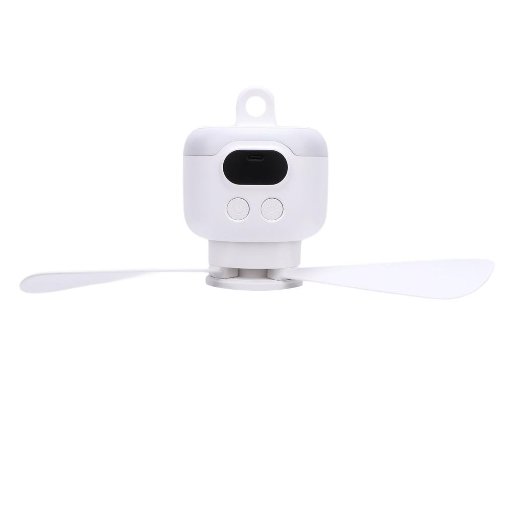 Battery Powered Ceiling Fan with Light Cordless Camping RV Tent Fan USB Rechargeable for Outdoor Home
