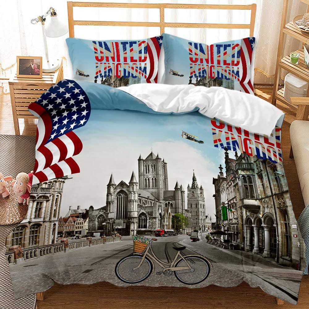 Flying Journey 3D Art Duvet Cover Set King Queen Double Full Twin Single Size Bed Linen Set