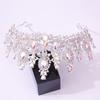 Handmade Crystal Crown Exquisite Baroque Headpiece Rhinestone Headband Bridal Tiara  Bridesmaid