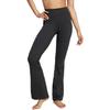 adidas Pantaloni Casual a Vita Alta Svasati Slim Fit Monocolore Donna Fondo Nero JW7588