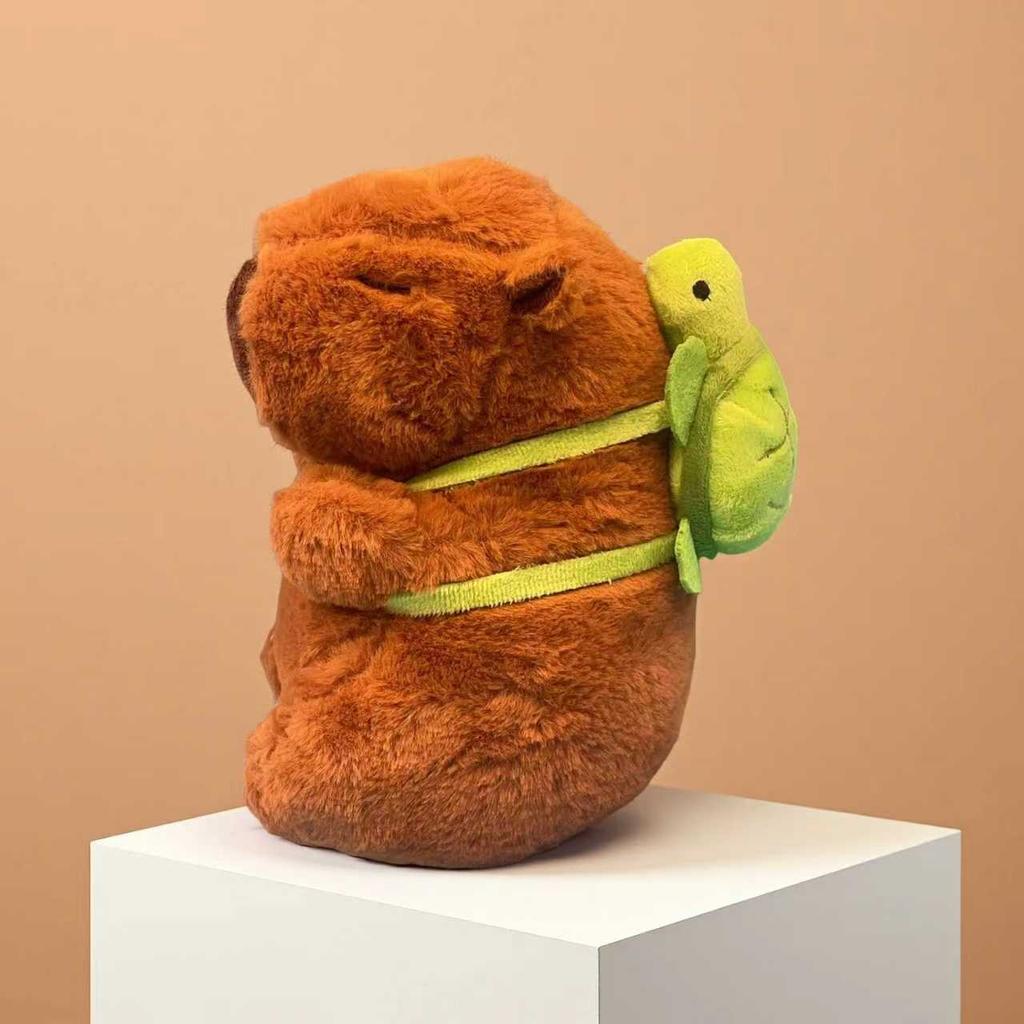 23cm Cute Capybara Plush Toy - Soft Stuffed Animal Doll Simulation Anime Fluffy Gift for Christmas And Thanksgiving