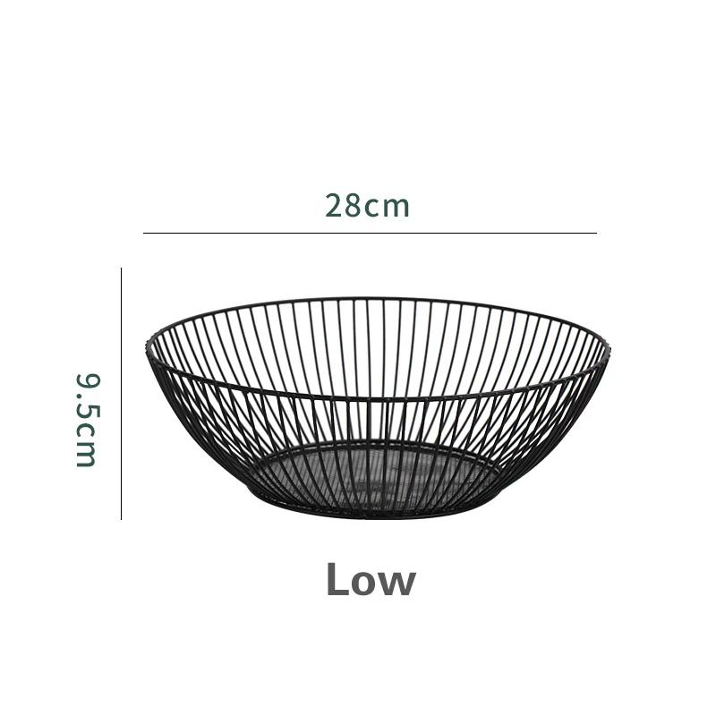 Bol cu fructe suport pentru tort Farfurii veselă Vase Farfurie pentru gustări Coș cu fructe din fier Farfurie creativă pentru fructe Coș de depozitare pentru gustări și bomboane