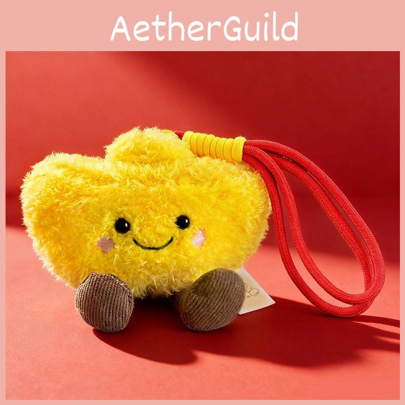 New Year Prosperity Lucky Gold Ingot Plush Toy Gift For Celebration Decor