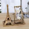 Vintage Eiffel Tower Hourglass Figurine - Creative Indoor Decor and Office Desk Ornament, Perfect for Home, Festivals