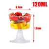 Hinniuy Disposable Plastic Cups, 50-Piece Set, Clear Mini Cups, Clear Plastic Cups, Dessert Cups, Salad Cups, Jelly Cups, Parfait Cups, Disposable Dri