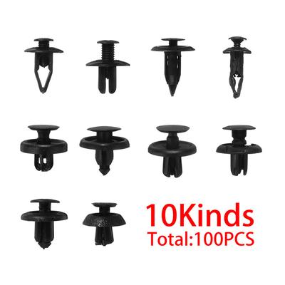 40pcs Blue Car Door Sealing Strip Plastic Rivets Fasteners for Volkswagen