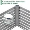 8x2x2FT Galvanized Raised Garden Bed Kit Rectangle Metal Flower Box Silver Large Planter Outdoor Garden for Planting Fruit Herb