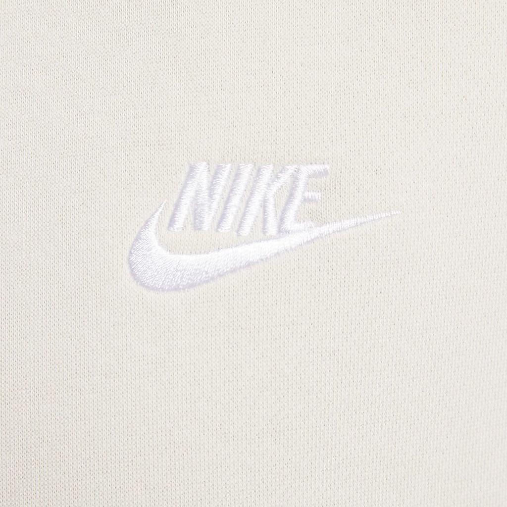 Nike Ropa Deportiva Club Fleece Jersey de Manga Larga para Hombre Sudaderas Blanco Marrón Claro BV2663-104