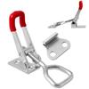 1pcs GH-4001-SS Steel Adjustable Toggle Locking Clamp Door Bolt Type Pull Action Latch Hand 150kg Woodworking Tool