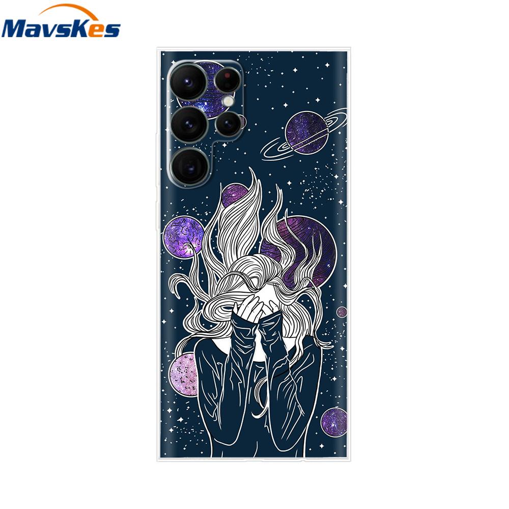 For Samsung Galaxy S22 Case S22 Ultra Transparent TPU Soft Silicon Cover For Samsung S22 Plus GalaxyS22+ Back Cases Phone Bumper
