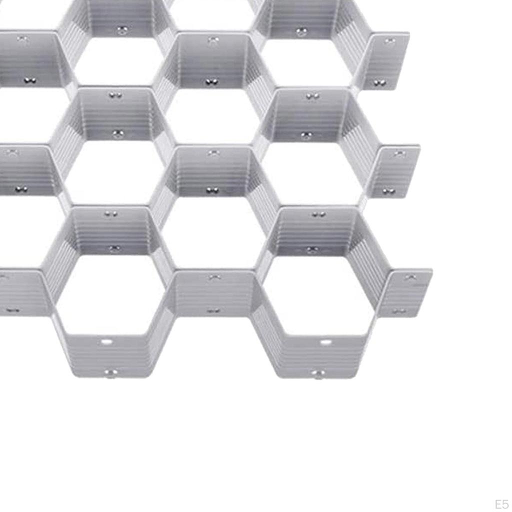 18-Compartment Honeycomb Drawer Divider Organizer Ties Belts Scarves Organization