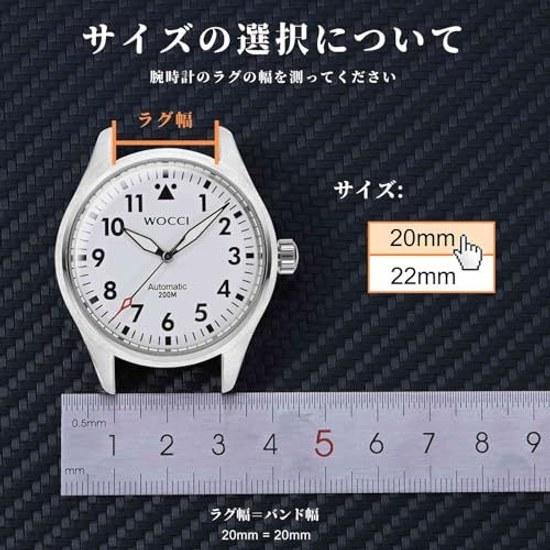 WOCCI Watch Belt 20mm 22mm Silicone Band Magnetic Replacement Quick Release