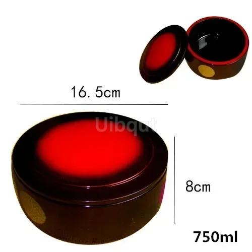 Japanese Sushi Bucket Sashimi Seafood Dish Cuisine Fruit Food Tray Salmon Ice Plate Round Box with Lid Lunch Box Dim Sum Box