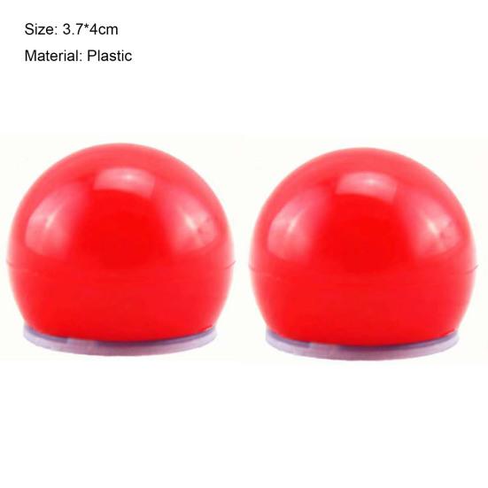 2Pcs Glowing Red Nose Creative Lightweight Plastic Glowing Clown Red Nose Festival Supplies