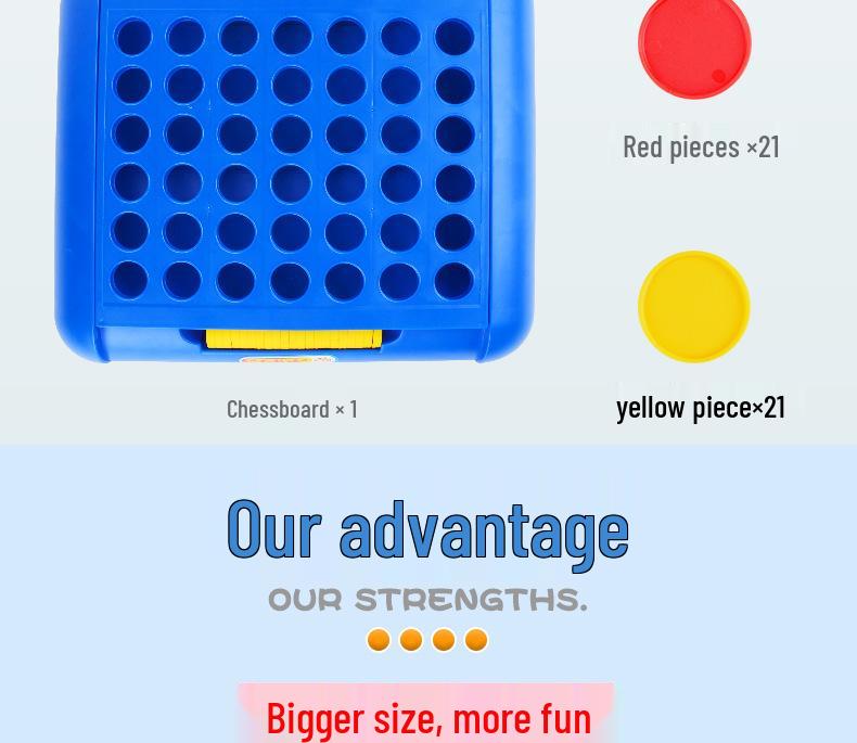 3D Four-in-a-Row Kids' Educational Game - Mini Chess Puzzle