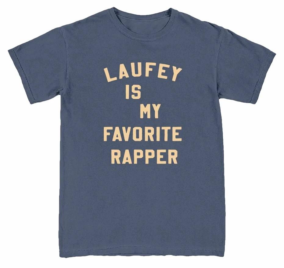 Футболка Laufey Is My Favorite Rapper Размер S-5XL Репринт Унисекс XL