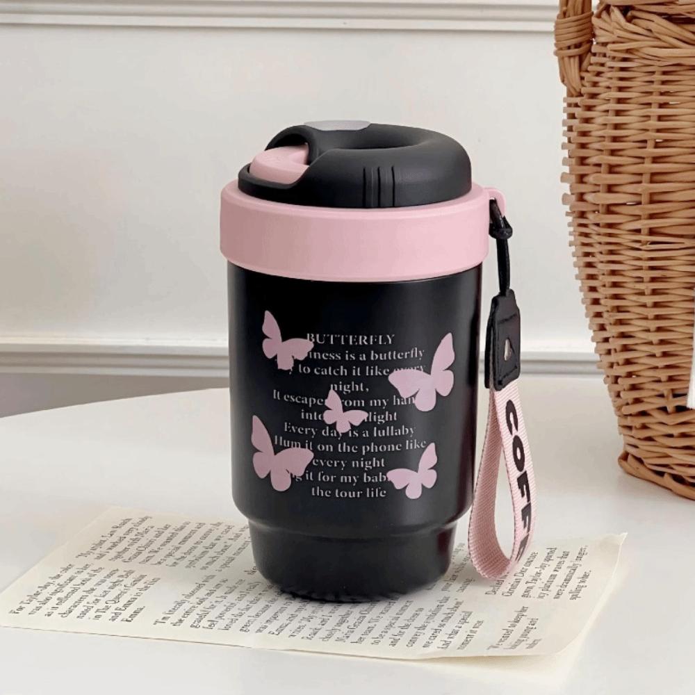 

Large-capacity Vacuum Thermos Cup Double Layer Portable Water Bottle Tea Brewing чёрный