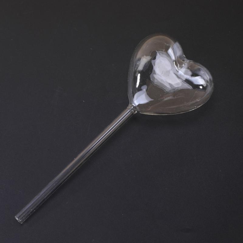 2Pcs Plant Glass Watering Globes Self Watering Globes Heart Shape Self Watering Bulbs Devices Plant Watering Bulbs