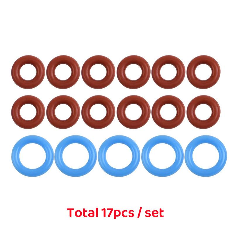 

17pcs O rings For Breville BES920 BES900 BES980 BES990 Dual Boiler,Steam Probe Soft Connecting Tube Boiler O-rings for Breville One Set (17pcs)