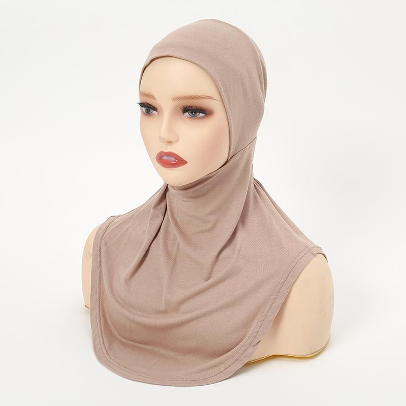 New Cotton Jersey Muslim Hijab Underscarf Inner Cap Solid Women Wrap Headscarf Turban Headband Sport Hijab Islamic Headwear Band