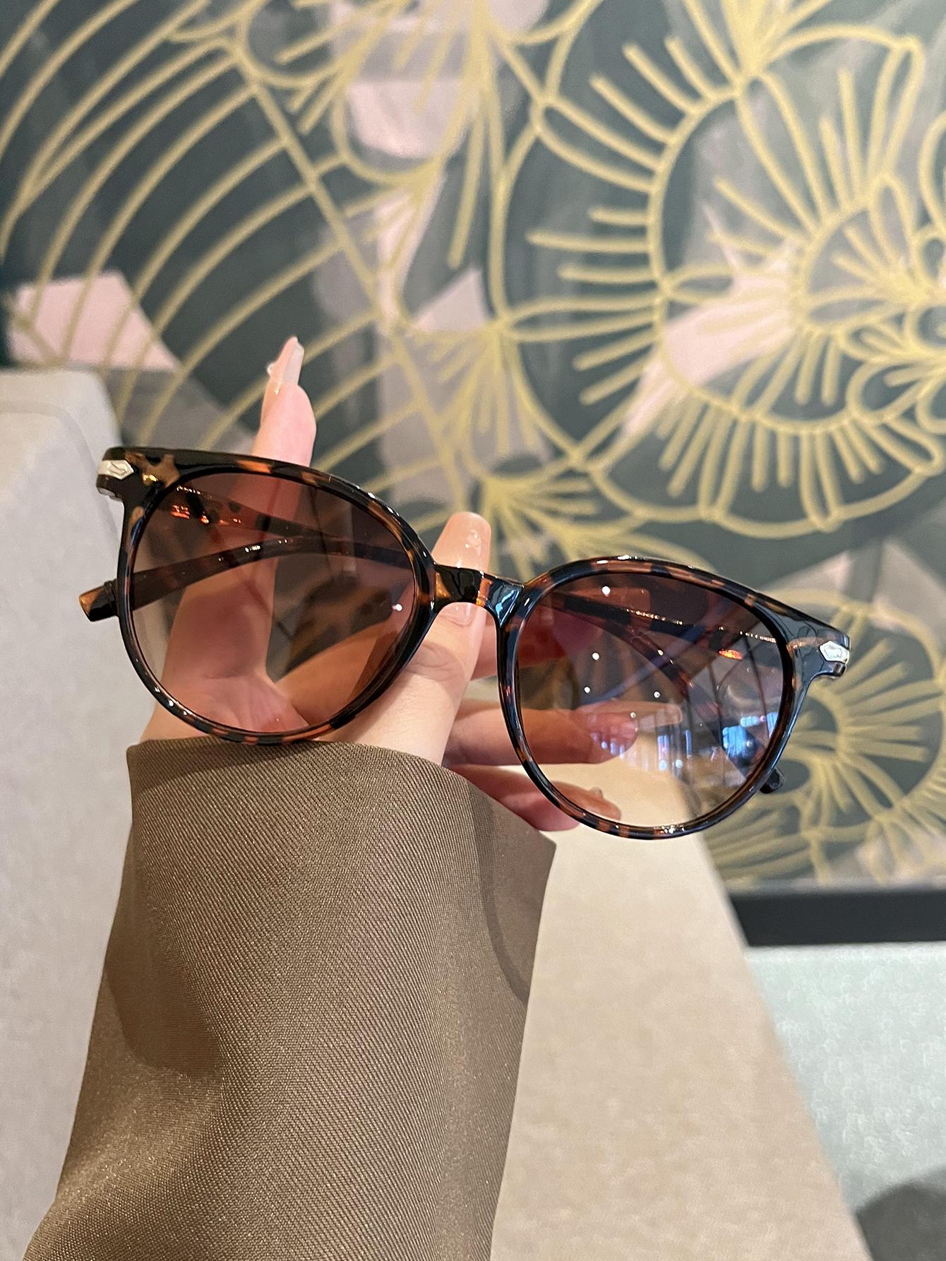 1Pc New Fashion Sunglasses Classic Retro Round Men s and Women s Sunglasses High-End Trendy Sunglasses