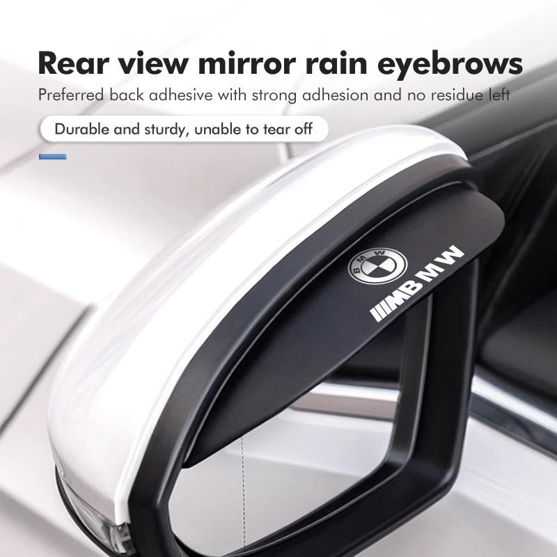 For BMW 2pcs Car Rearview Mirror Rain Eyebrow Sun Visor Shade Cover Rainy Shield Guard M3 M5 X3 E93 F10 F20 F30 F40 F15 F25 F26
