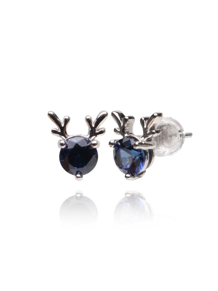 Bien Vetu Lab-Grown Sapphire Earrings 0.5 Carat Rudolph