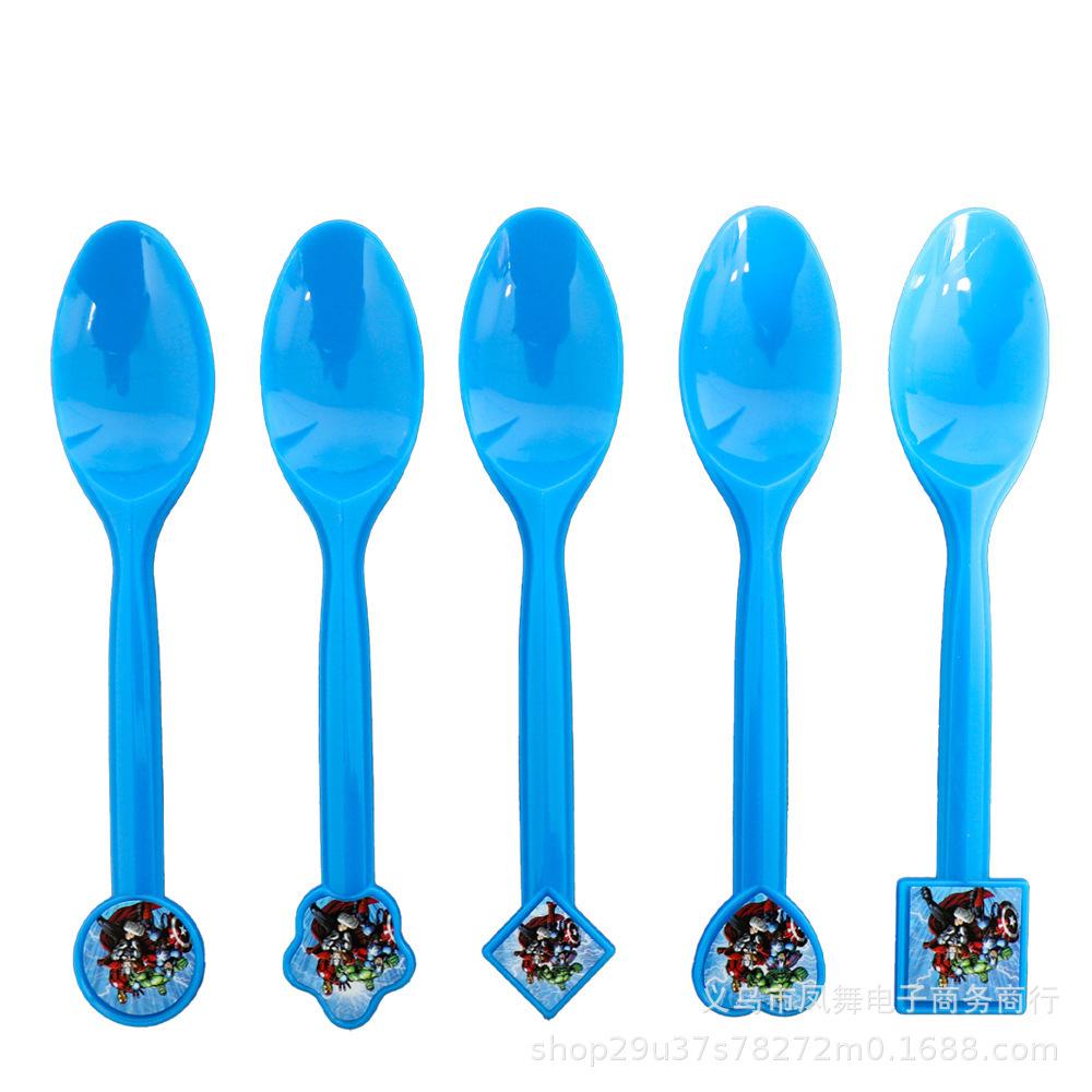 Cartoon Avengers Theme Children'S Birthday Party Ornaments Invitation Cami Flower Box Paper Hat Paper Towel Flag