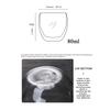 80ml Egg Shaped Double Wall Glass Cup Handleless Heat Insulated Clear Thick Glass Mug for Coffee Tea Water Minimalist Design