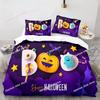 Top Halloween Boo Cartoon Bedding Set Printed Single Comforter Quilt Bed Cover Duvet Cover Pillow Case 3 Pieces Kids Adult Size