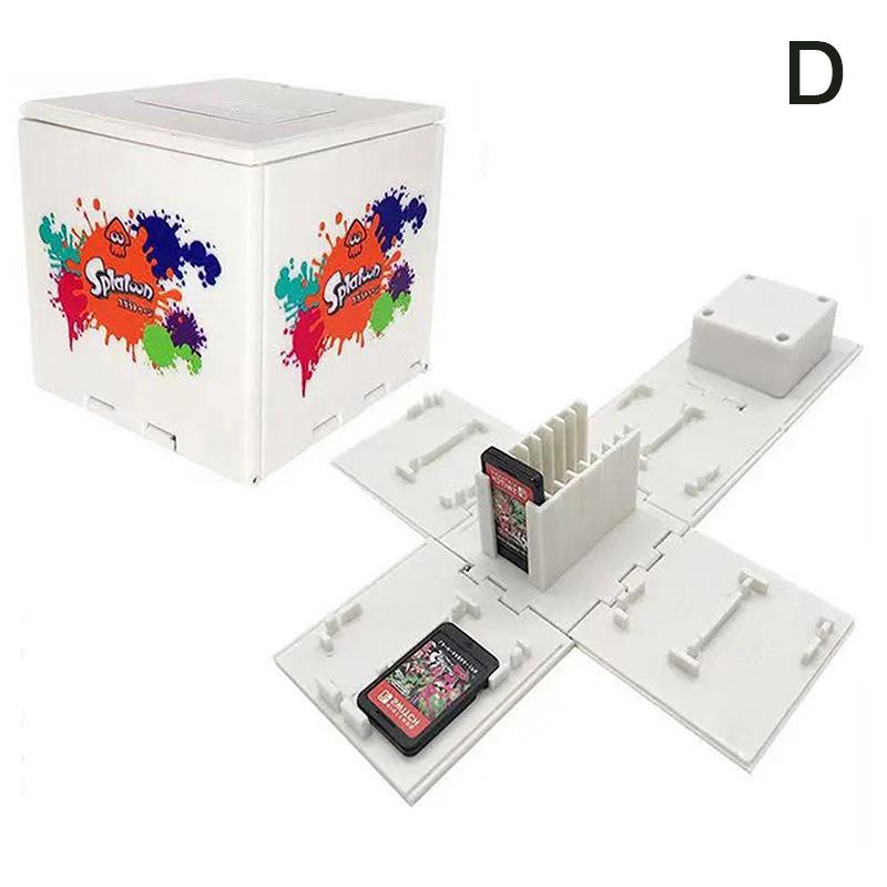 

Складная коробка-кубик для игровых карт на 16 слотов, портативная коллекционная коробка для игровых карт, коробка для хранения игровых карт, портативные аксессуары