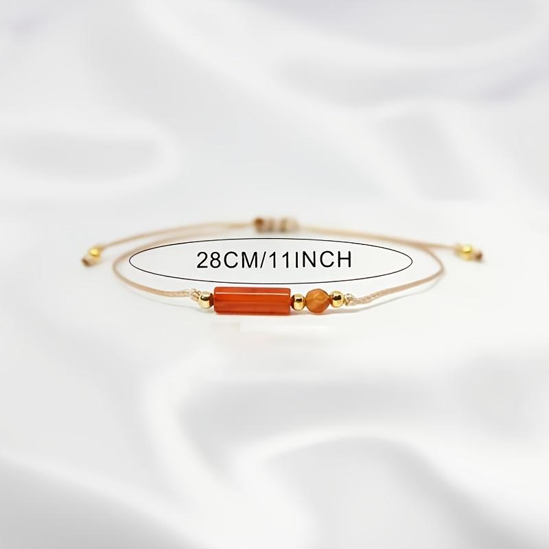 Brățară minimalistă elegantă, handmade, cu nod reglabil, cu Ochi de Tigru natural, perfectă pentru prieteni, familie, parteneri