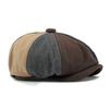 Autumn and winter woolen beret Elastic 55-60cm combo color hat
