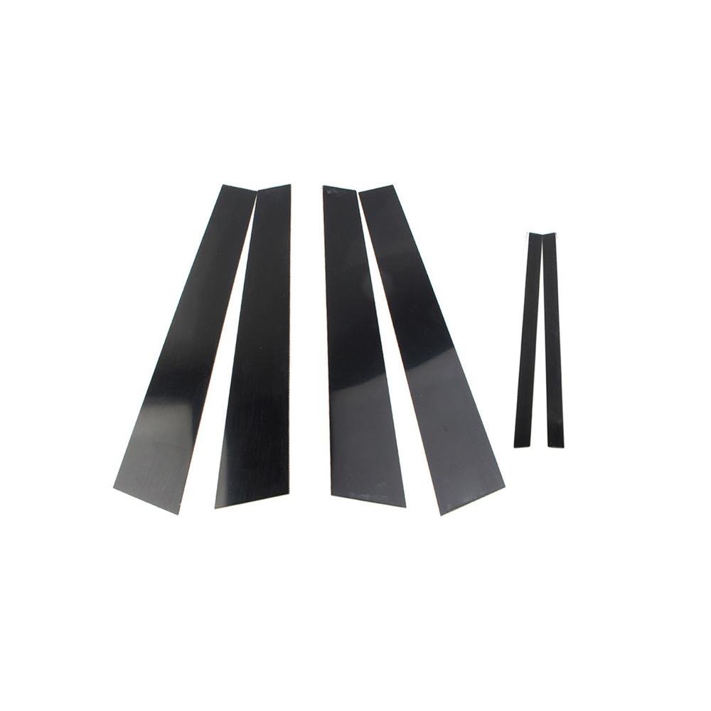 6 Pcs Door Trim Window Pillar Posts Black For Acura TL 2004 2005 2006 2007 2008