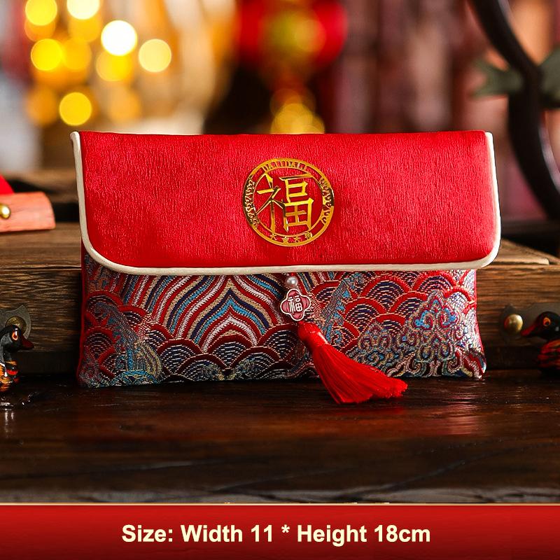 2026 Red Envelopes Chinese  Year Decorations Party Favors Gifts Bags Money Packaging Bags Spring Festival Red Pockets