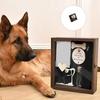 Památeční dárek pro psa Pet Shadows Box s duhami Lahvička na psí chlupy Dřevěný rámeček na fotku domácího mazlíčka Dárek soustrasti při ztrátě psa