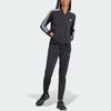 Adidas Essentials 3-Stripes Colorblock Long Sleeve Track Jacket and Pants Set Women Tracksuit Black IJ8781