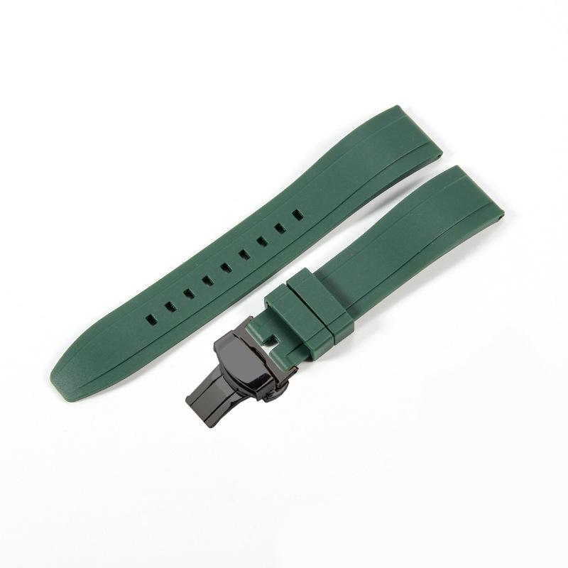 Gumowy Pasek 22mm Pasek z Szybkim Mocowaniem Odpowiedni do Shuttle West Iron Chengmeidu Comcast Seiko Fluorosilikonowy Zegarek