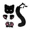 Ear Headband And Tail Set Made of Costume Accessories for Cosplay Birthdays