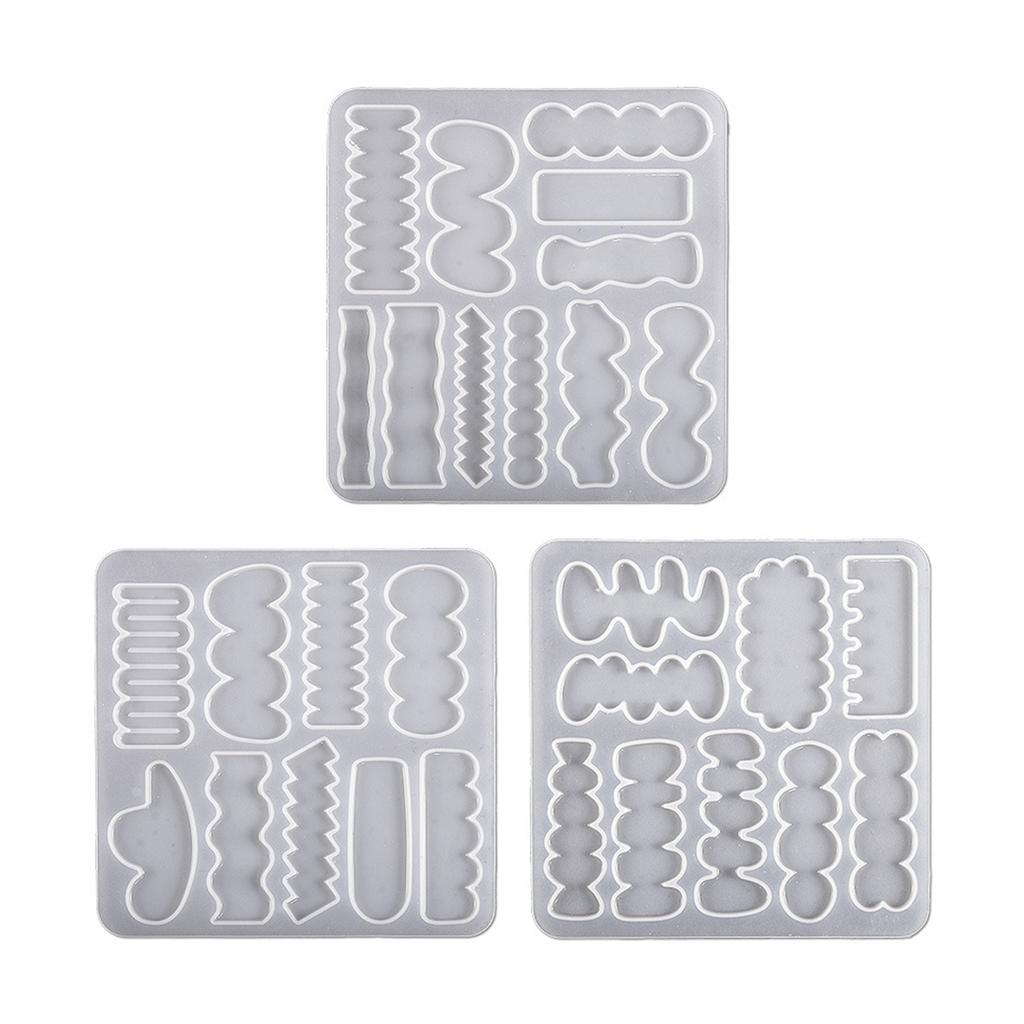 Silicone Hairpin Resin Molds, Hair Clip Clamps Models Hair Clips Silicone Resin Jewelry DIY Hand Making Hair Clip Mold