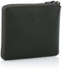 Muddy Jack Soup CALF Zipper Bifold Wallet for Men and Women, Small, Compact, Slim, Genuine Cowhide Leather, No. 76211 (Green)