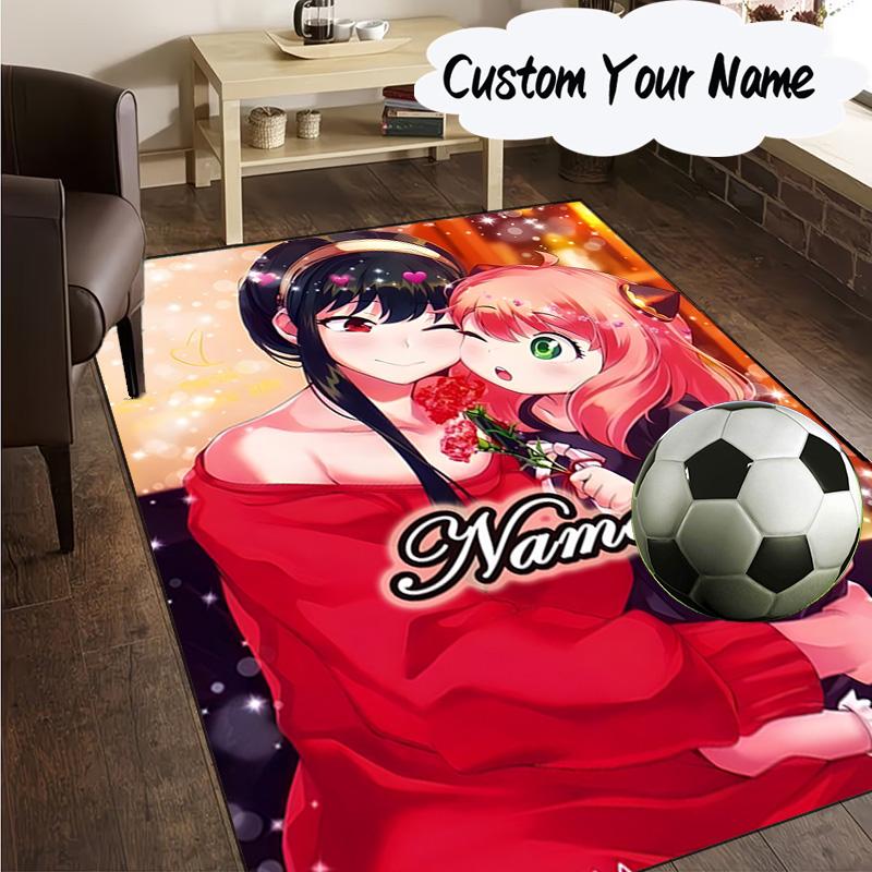 Custom Name Anya Sweet Fan family Carpet, Chair Rug,Area Rug for Office Bedroom living rooms bedroom, Doormat decor Christmas fan gifts