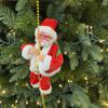 Frischer Seilkletternder Weihnachtsmann Seilkletternder Weihnachtsmann Innen- und Außendekorationen für den Weihnachtsbaum