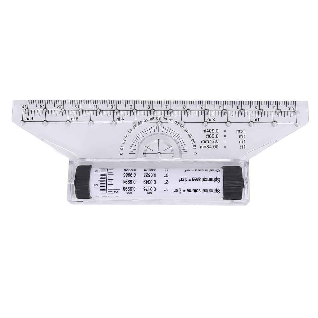 סרגל גלגול לקו מקביל, קשת, עקומה, מדידה - סרגל גלגול עם זוויתן מובנה