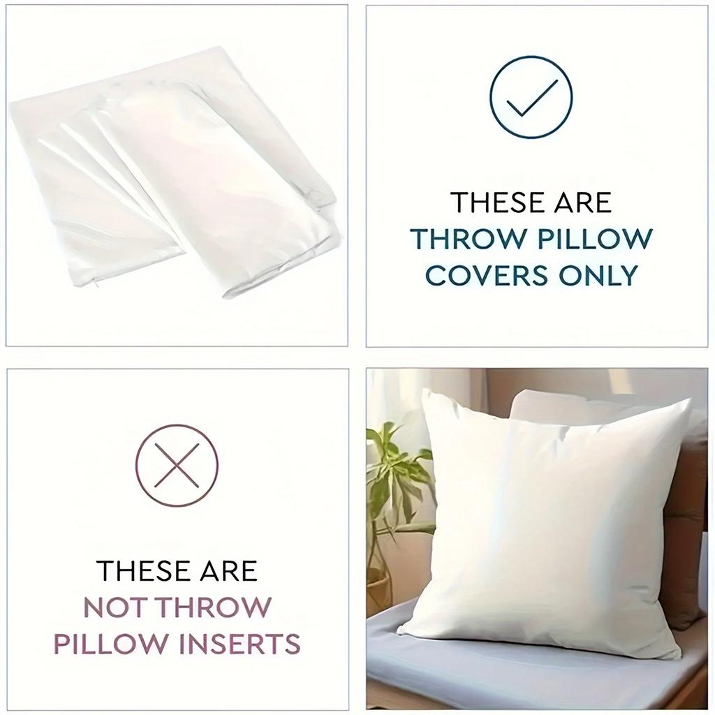 Simple Art Pattern Square Polyester Pillowcase, Sofa Living Room Decorative Cushion Cover, Bedroom Bedside Pillow Cover